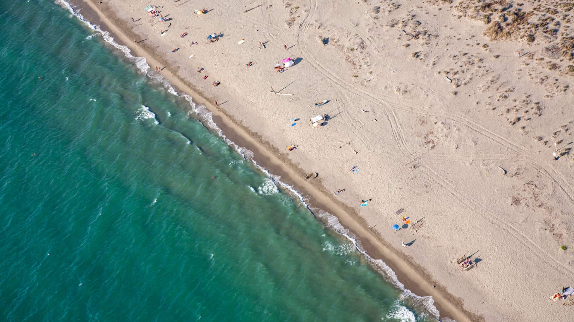 Aerial view of La Lecciona in Viareggio