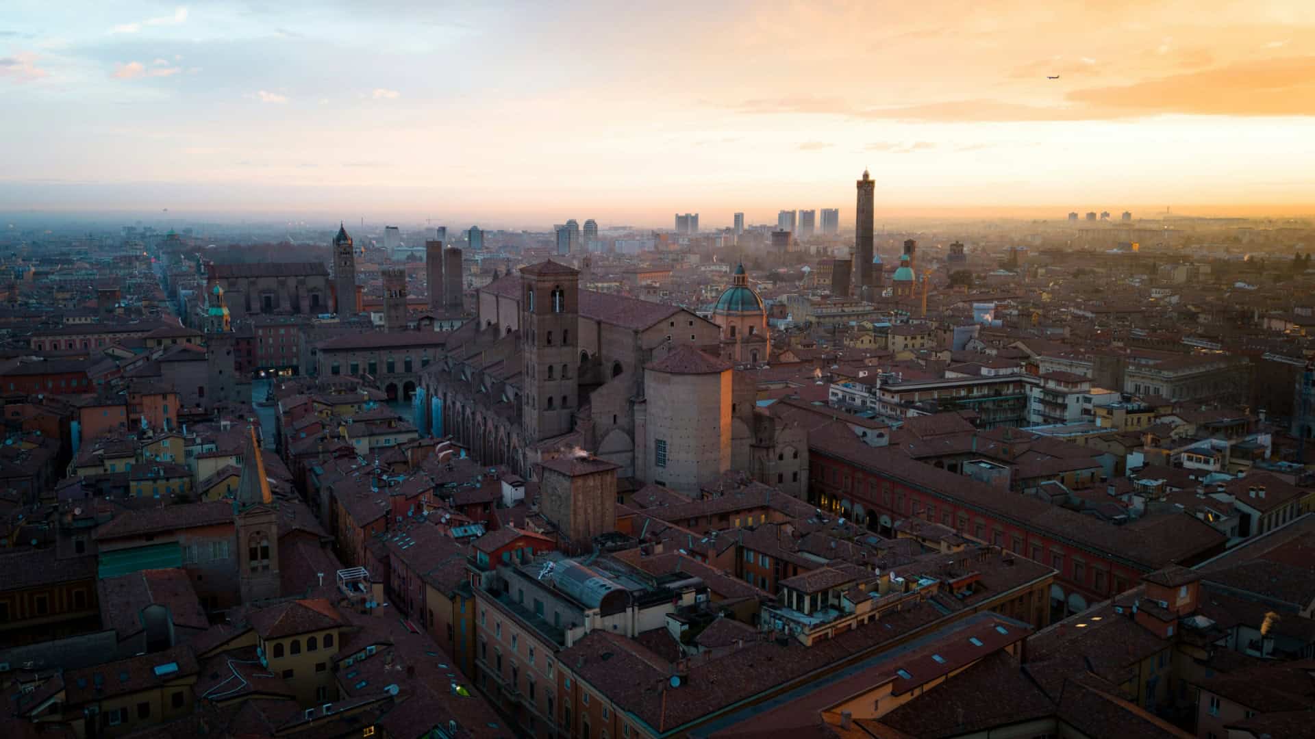 Die Stadt Bologna in Emilia Romagna