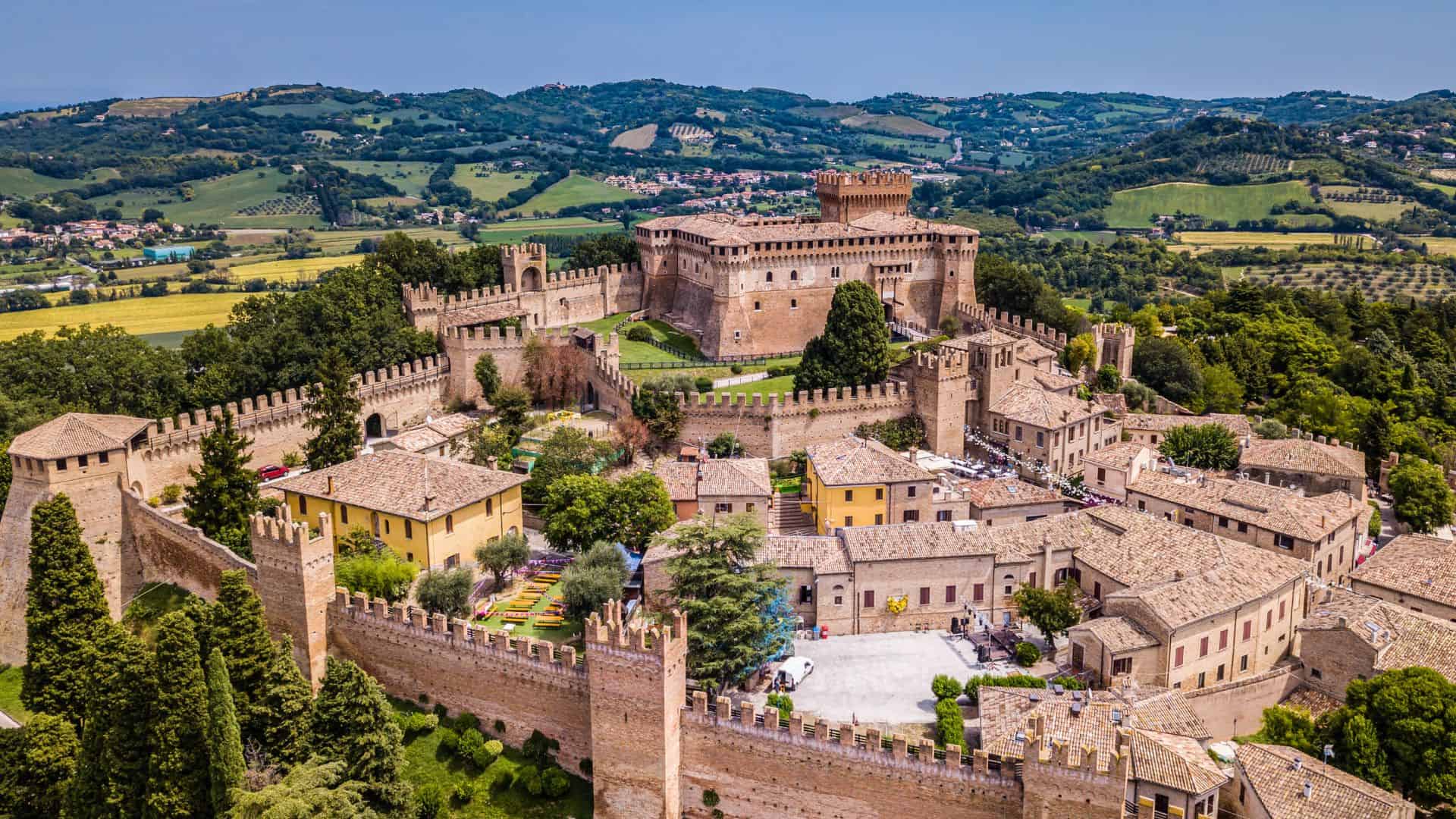 The village of Gradara in the Marche region