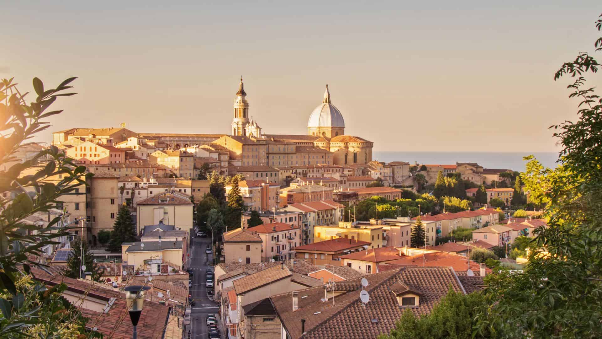 The city of Loreto in Marche