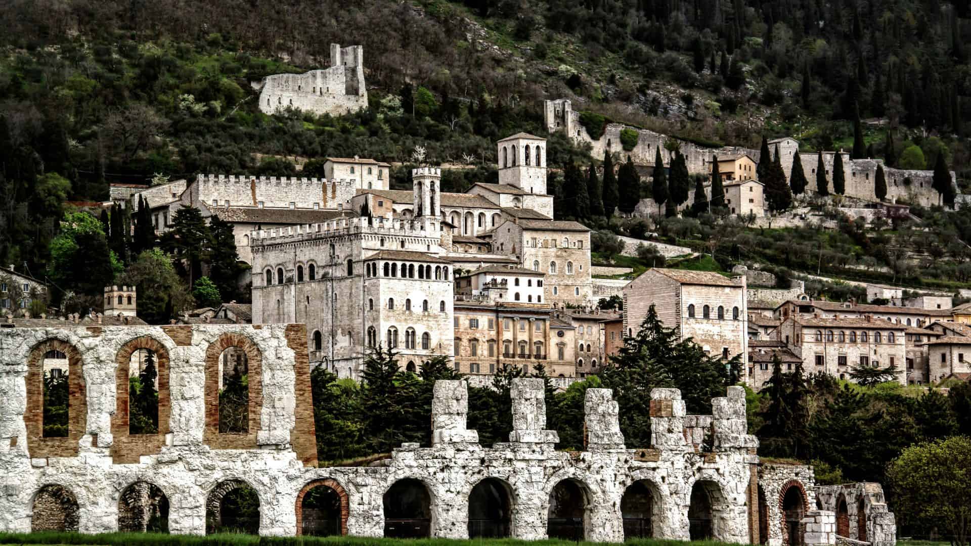 View of the city of Gubbio