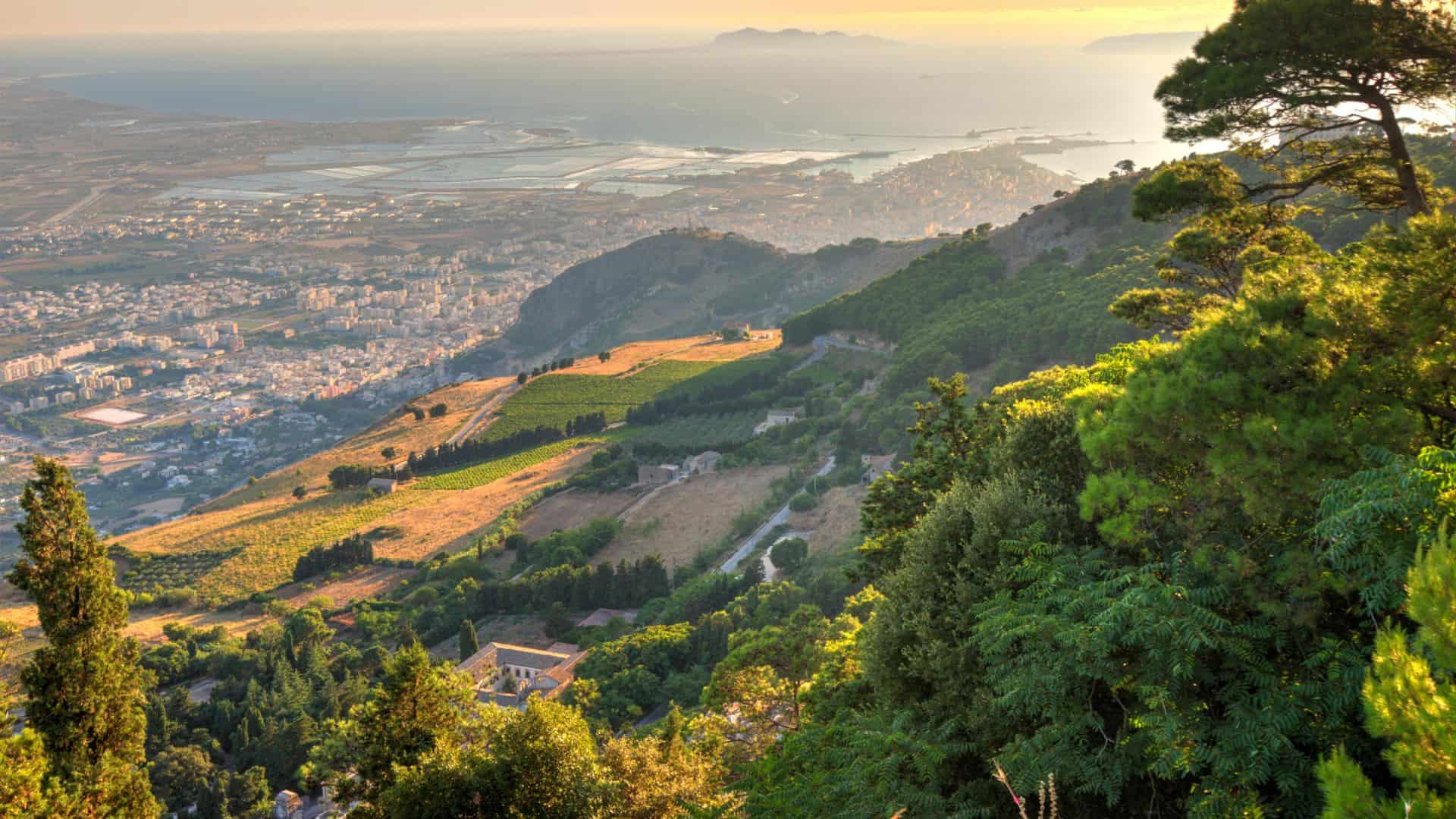 View from the village of Erice