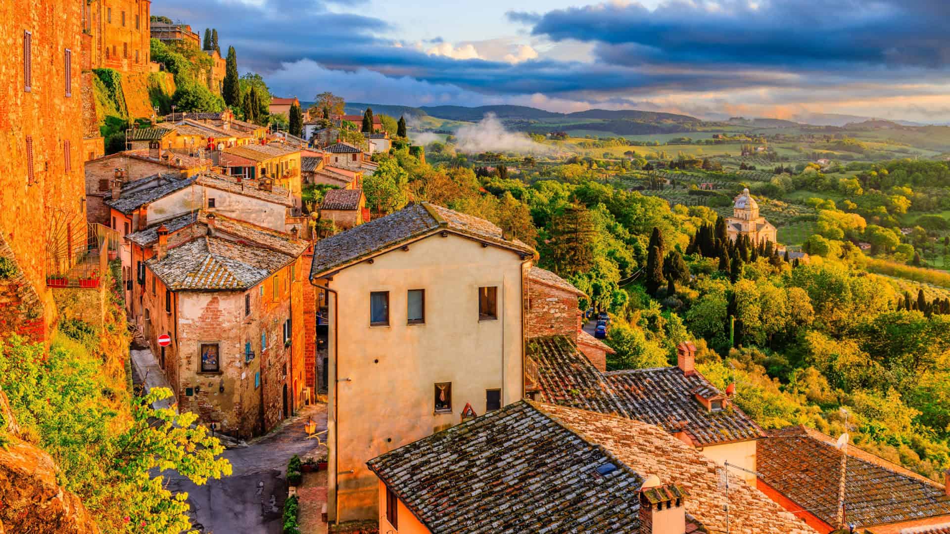 Panoramic glimpse of Montepulciano