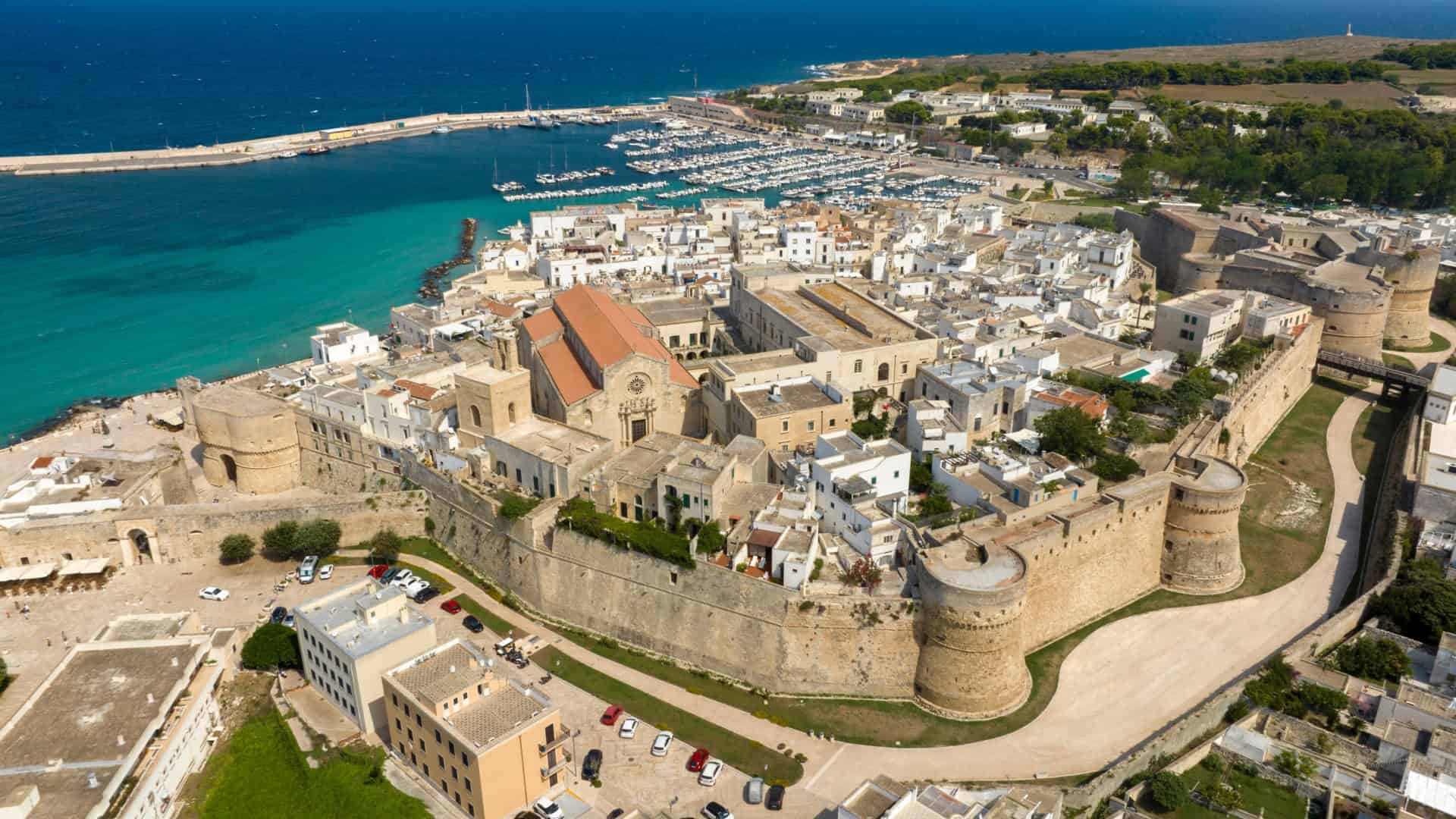 Aerial view of Otranto