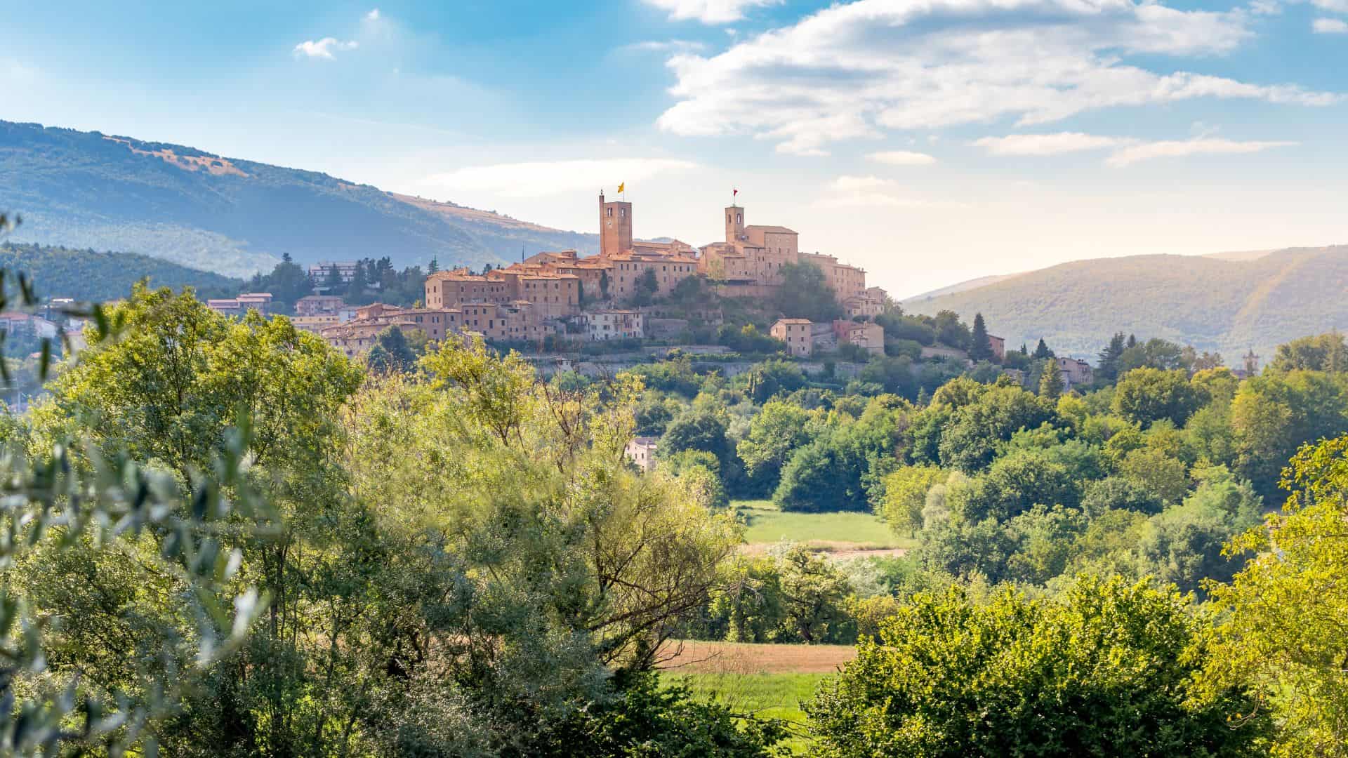 Panoramic photo of Sarnano