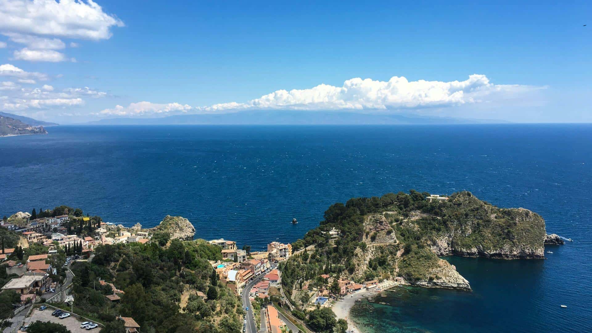 Taormina Seen from Above. Photo by Maria Bobrova