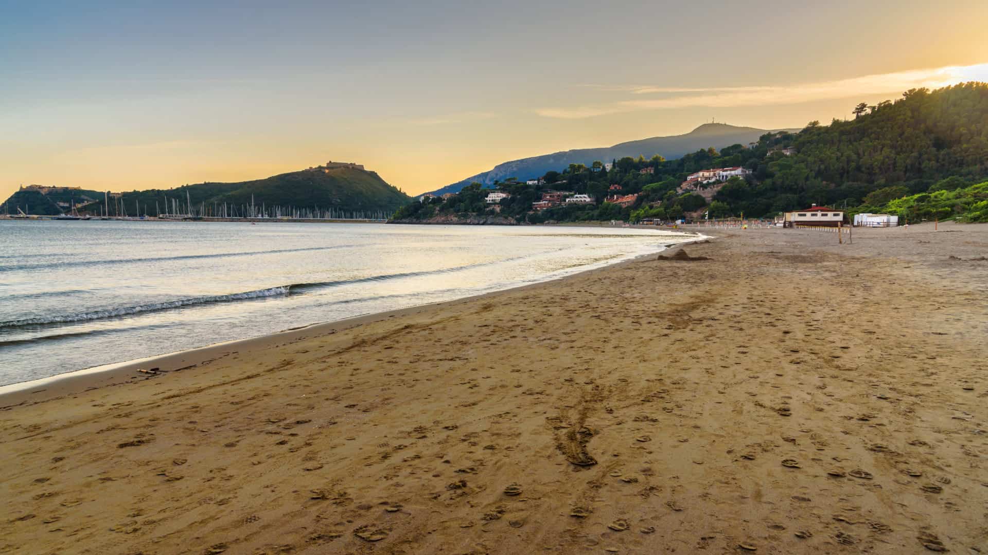 The beach of Feniglia in Tuscany