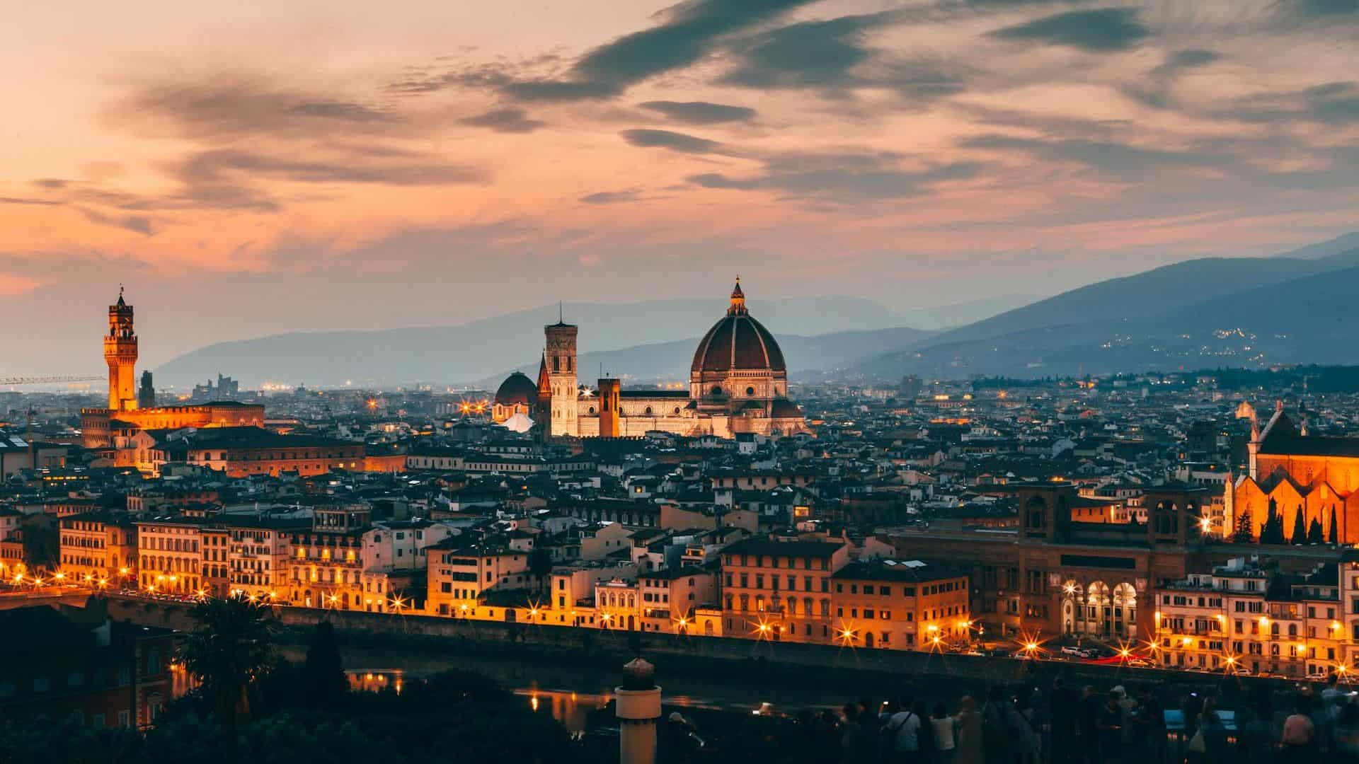 The city of Florence at sunset. Photo by josh hild