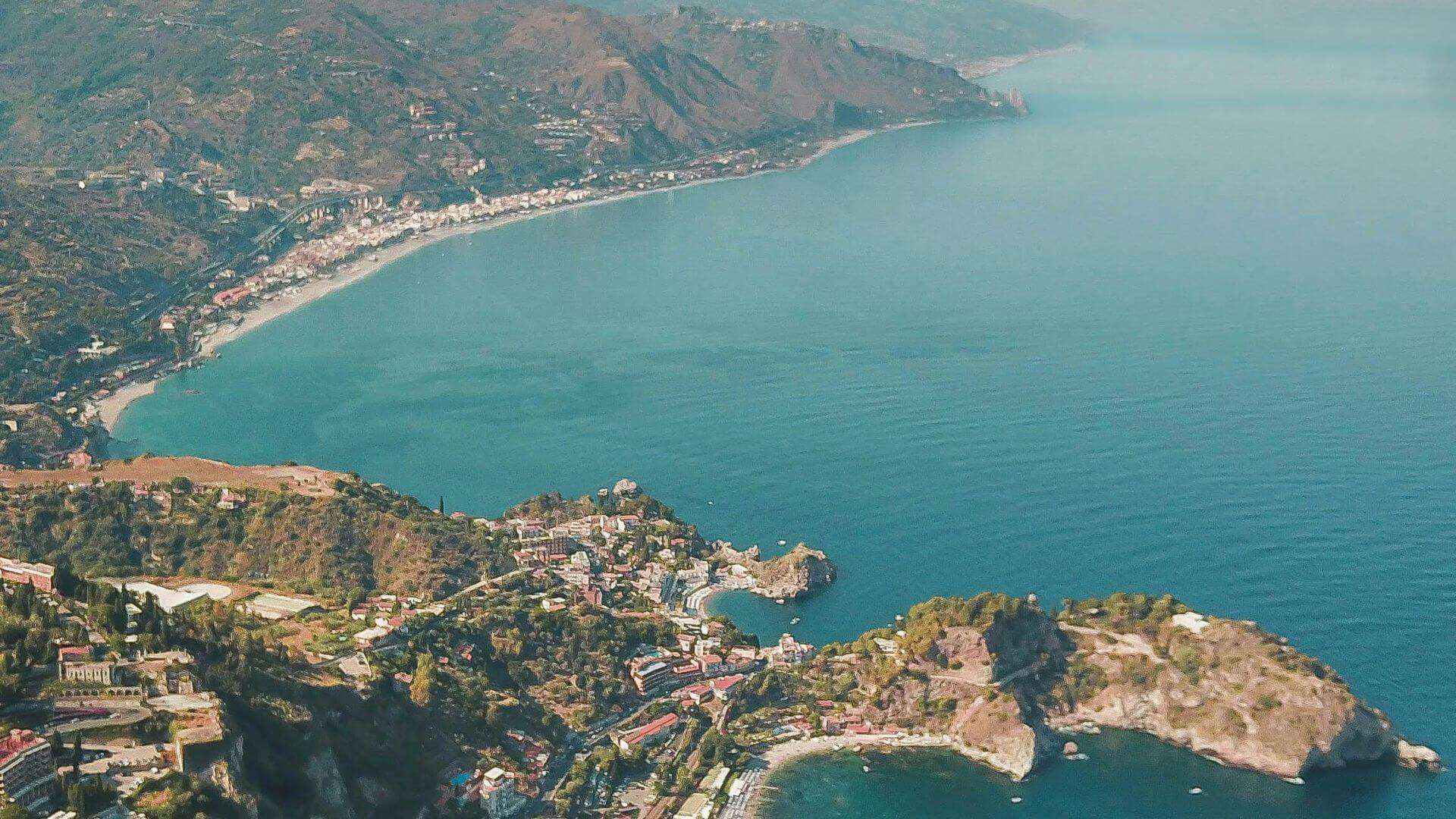 View of Taormina from Above. Photo by Symeon Ekizoglou