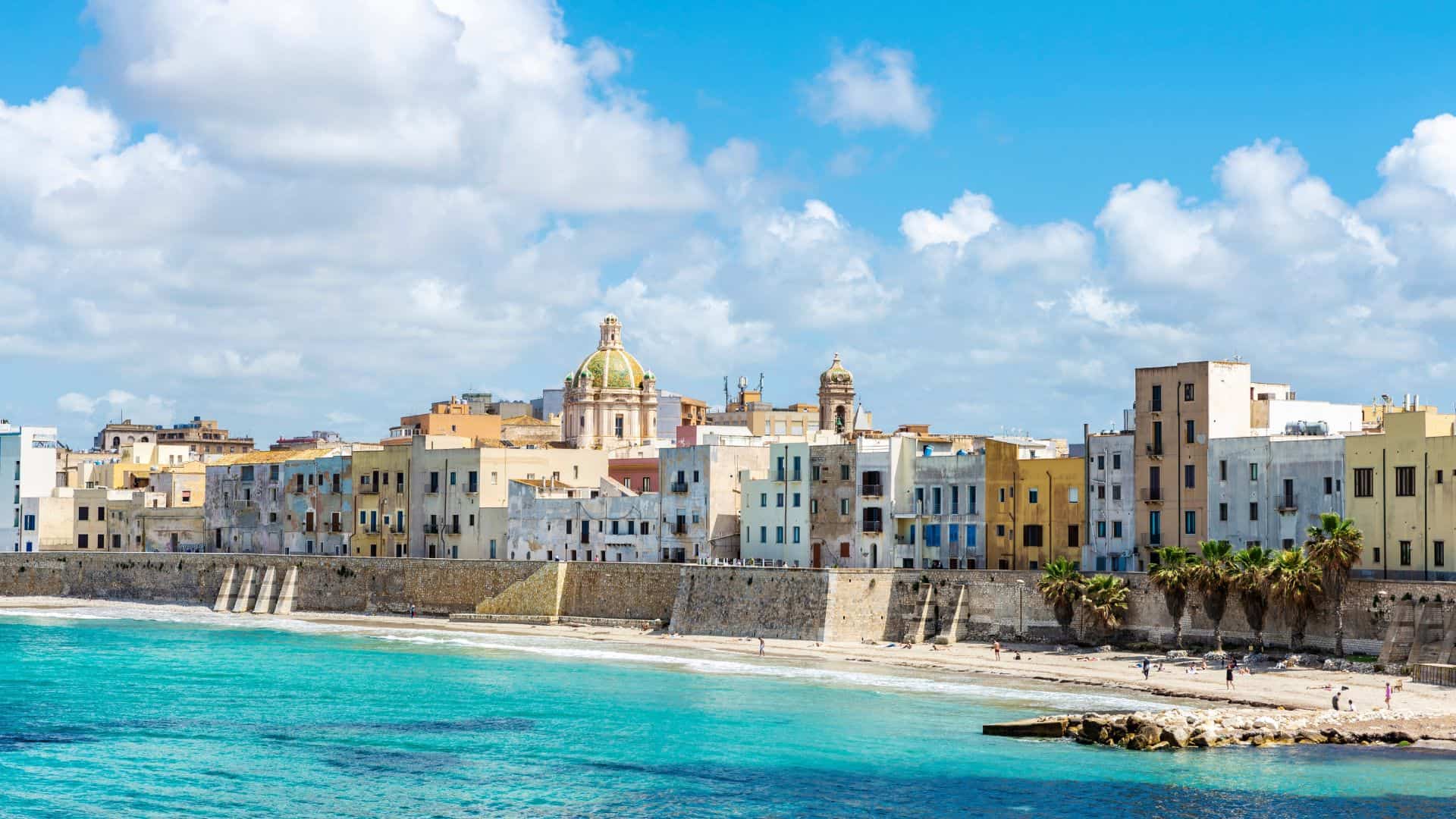 The city of Marsala in Sicily