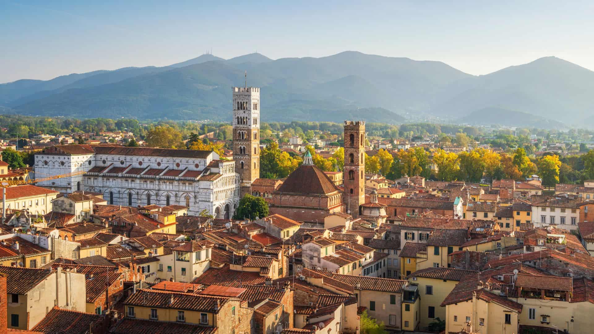 The city of Lucca in Tuscany