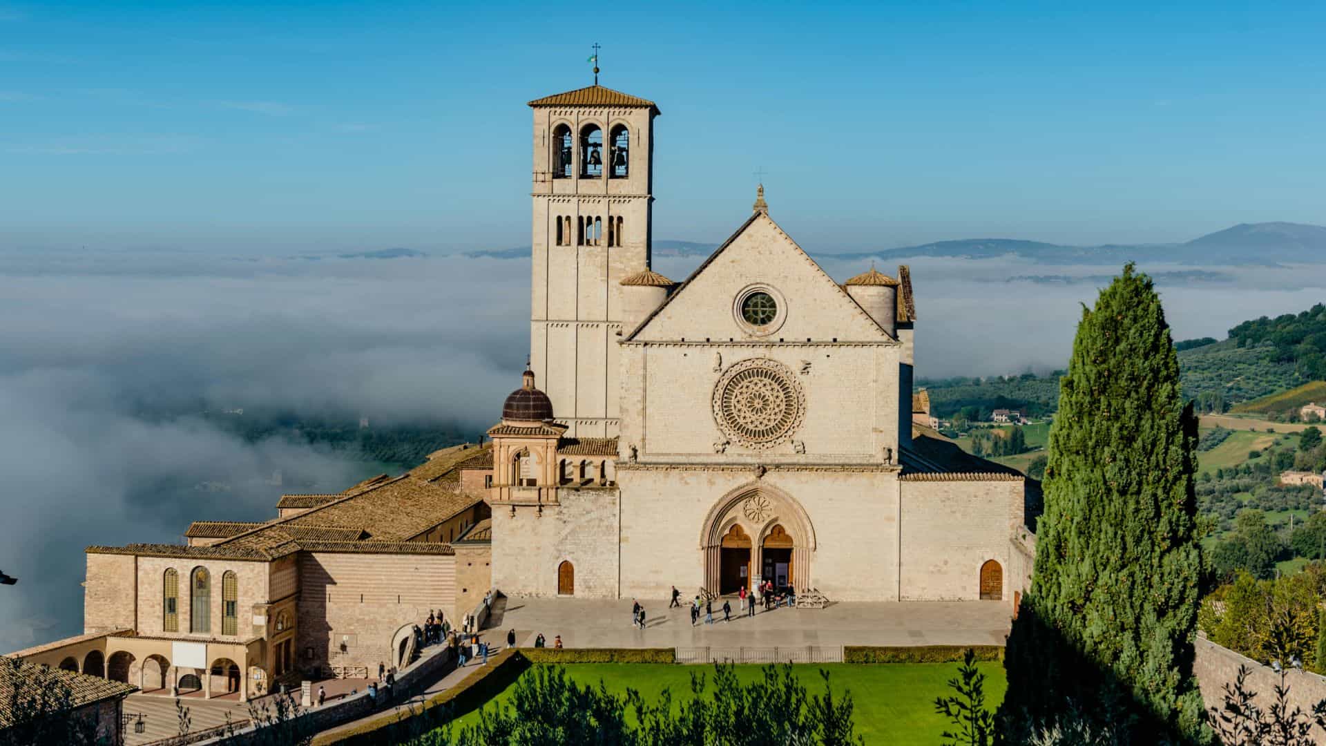 The Basilica of Saint Francis in Assisi