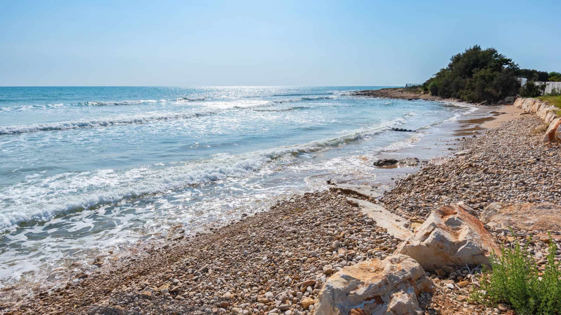 A beach in Marina di Ragusa