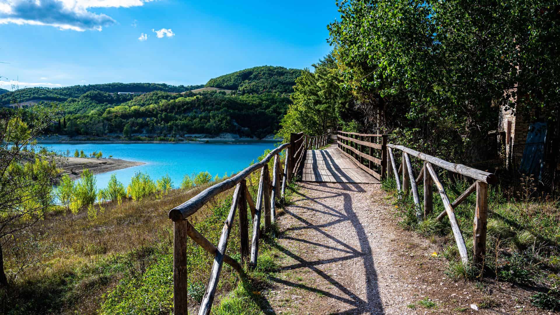 Walkway along Lake Fiastra
