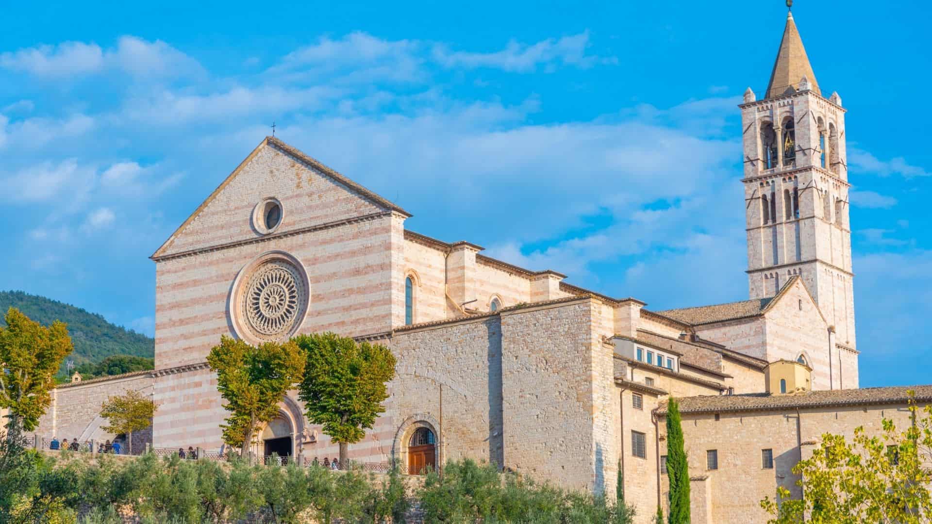The Basilica of Saint Clare in Assisi