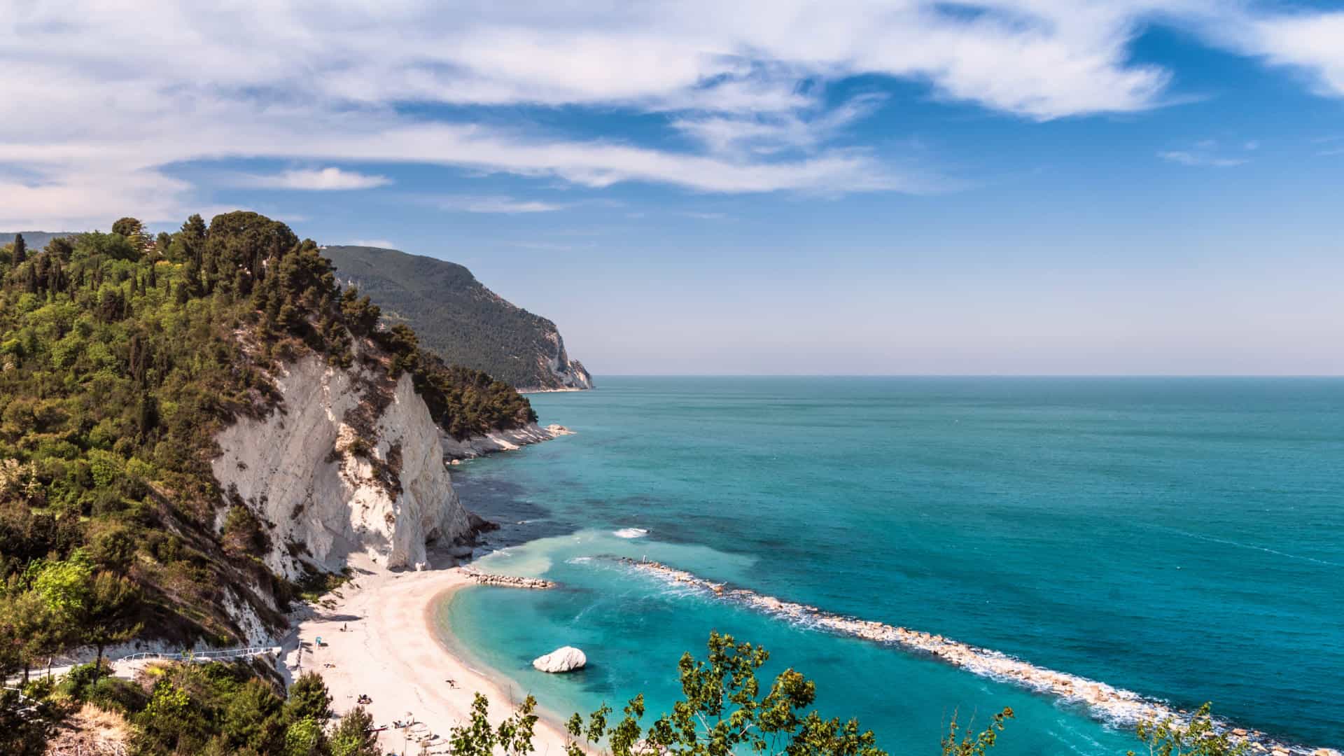 Panoramic view of the Conero Riviera